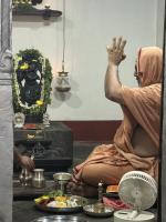 Purnahuti and Pujana by HH Swamiji at Shri Vishveshwara Venugopala Temple; Paduka Pujana (14 Feb 2026) Pictures Courtesy of Shri Shriram Shirali